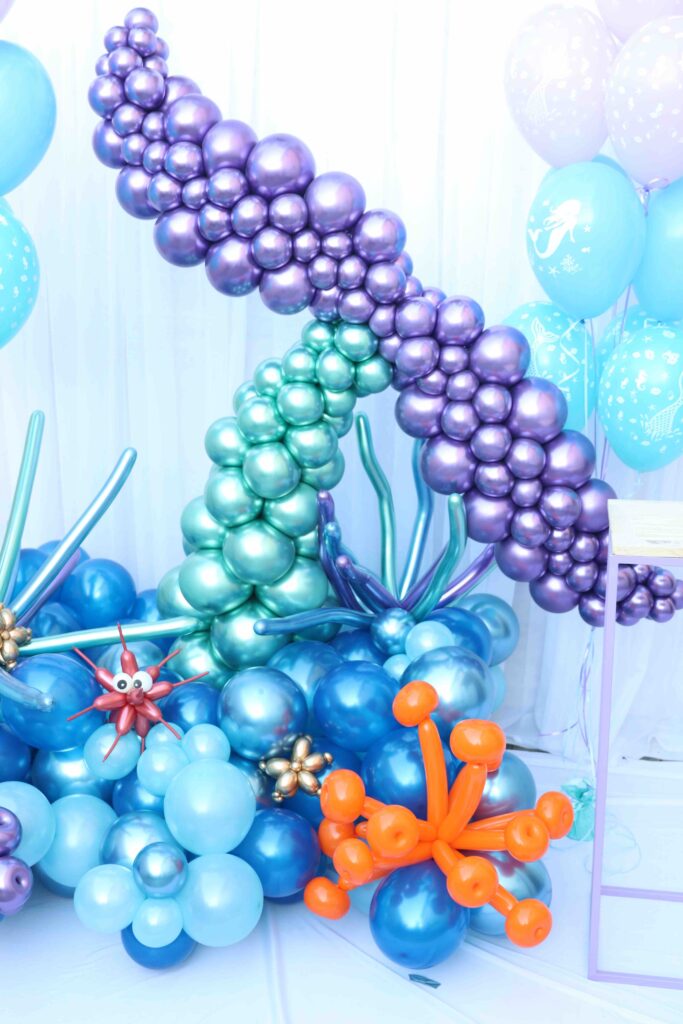 Decoração fundo do mar para festa de 15 anos