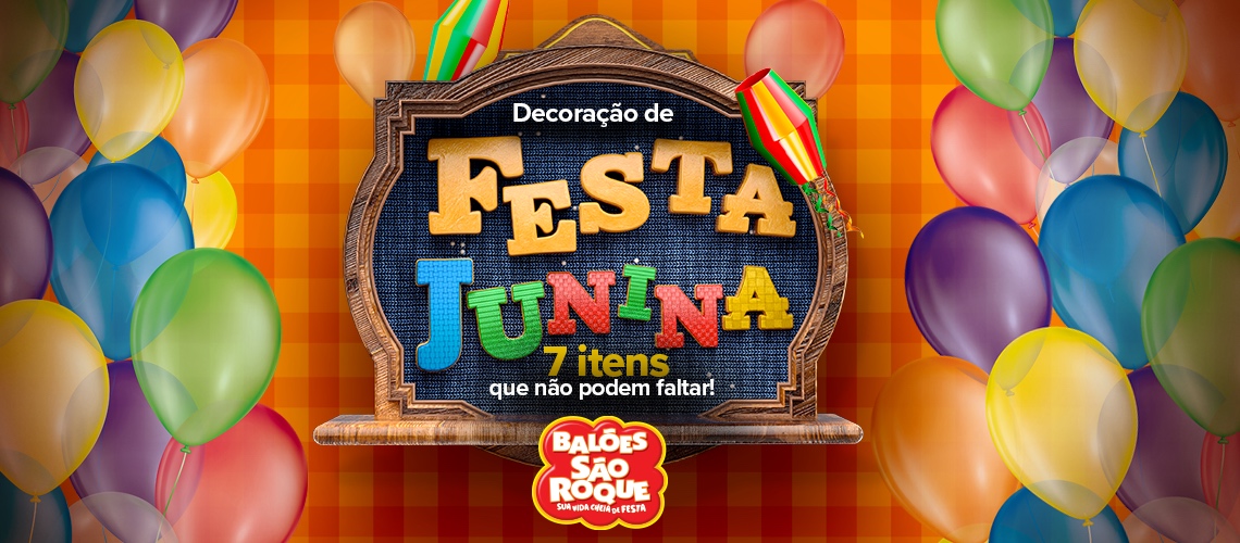 BALÃO JUNINO COLORIDO FRASES XADREZ - FESTA JUNINA - 5 UNIDADES - KAIXOTE -  Loja do Abençoado Festas Artigos para festas e Decoração de Aniversário com  os melhores preços e condições ! Compra 100% Segura