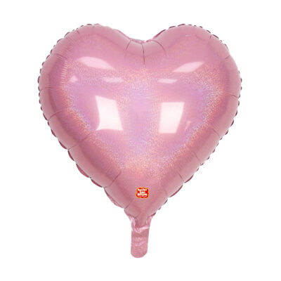 Coração Glitter Rosa 90cm