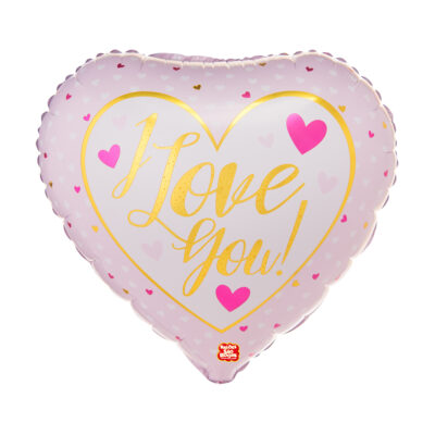 Metalizado Coração I Love You 2