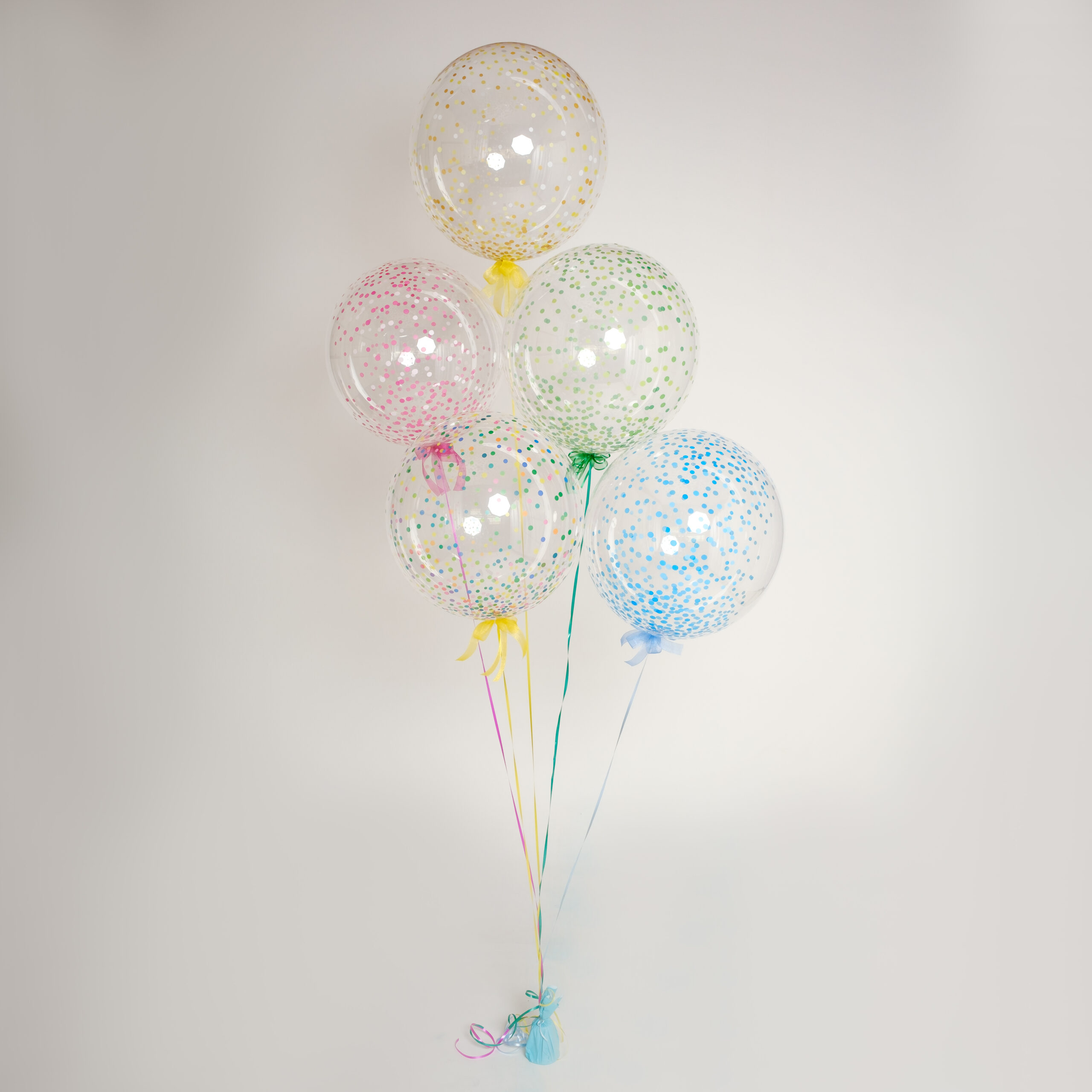 balão bolha confetti 