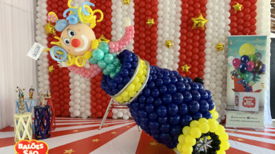 escultura de balões tema circo