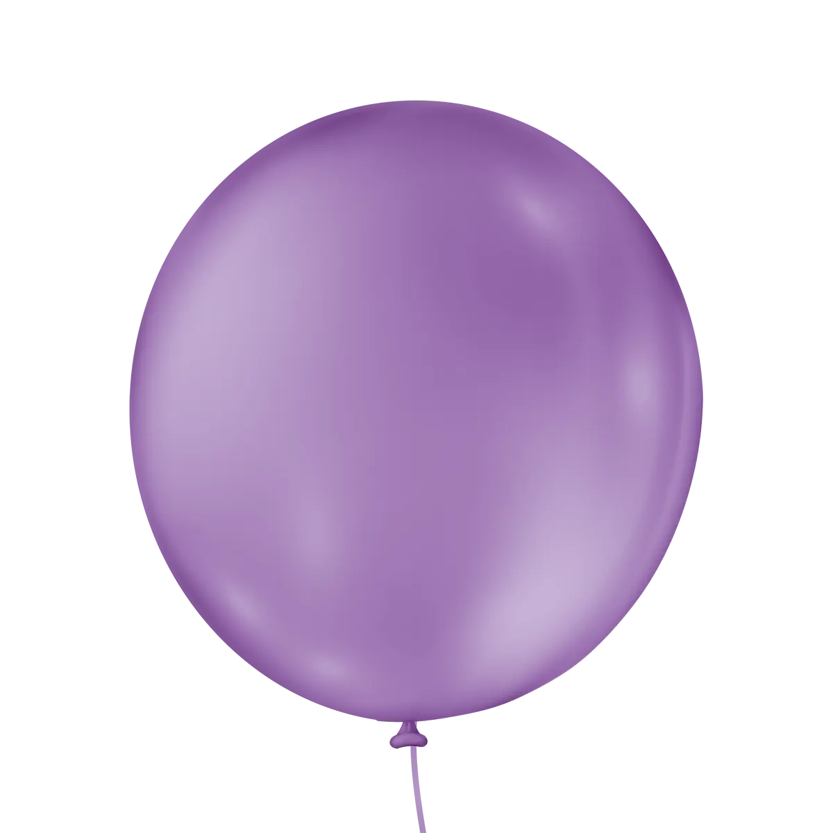 Liso Redondo Roxo Ametista 9 Polegadas