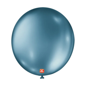 Metallic Balloons Redondo Azul 9 Polegadas