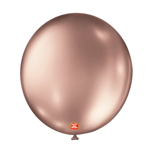 Metallic Balloons Redondo Rose Gold 9 Polegadas