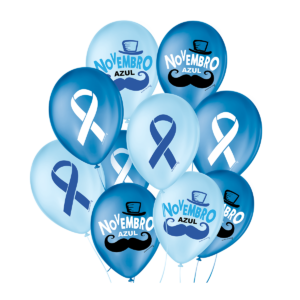 Balão Tema Novembro Azul 9 polegadas Sortido